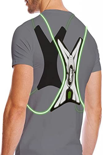 LUMEFIT Reflektorweste mit LED-Beleuchtung – für mehr Sicherheit beim Laufen, Joggen, Fahrrad, Warnweste, Laufweste