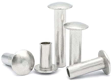 10/50 Stk. M2 M2.5 M3 M4 M5 M6 Aluminium Rund Flachbinder Flachkopf Halbhalb Hohlschaft Nietschraube Durchmesser 2-6mm Länge 3-30mm GB873-8mm,10Stk M6