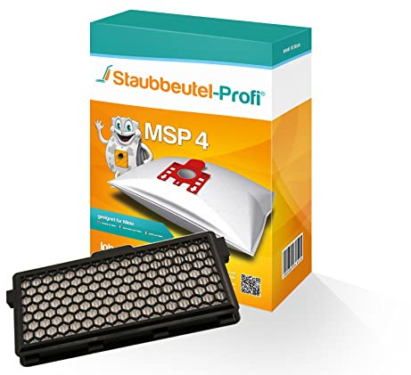 10 Staubsaugerbeutel MSP4 1 Hepafilter 012 geeignet für Miele S 8340 EcoLine