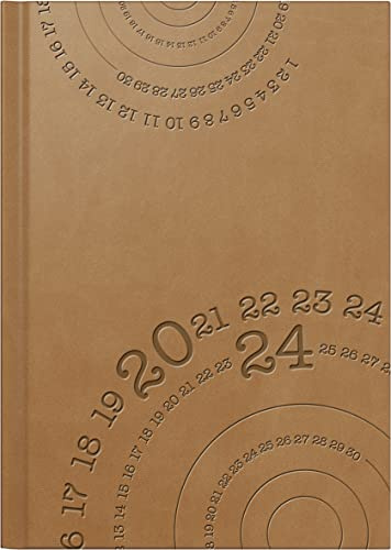 rido/idé Tageskalender Modell Mentor 2024 1 Seite = 1 Tag Blattgröße 14,8 x 20,8 cm braun