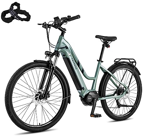 Fafrees [ Offiziell FM8 E Bike Damen 27,5 Zoll mit Mittelmotor Ananda 70N.m, E-Bike Herren Elektrofahrrad 36V 14,5Ah Akku, Citybike Pedelec App, Ebike Mountainbike, Electric Bike 150kg