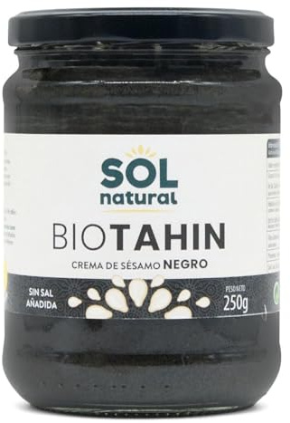 Tahin negro Crema de sesamo negro bio 250g Sol Natural
