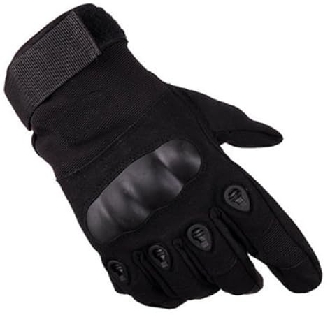 Gants tactiques pour sports de plein air, BMX, moto tout-terrain et cyclisme, gants de combat pour airsoft, paintball et travail (noir, L)
