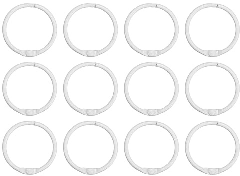 PATIKIL Loose Leaf Binder Rings, Metal Flash Card Book Binding Rings for Key Chain Index Card Scrapbook