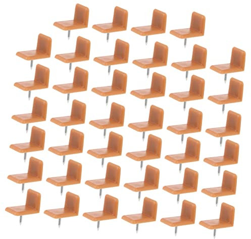 Veemoon 40pcs Shaped Plastic Cleat for Drawer Rails Drawer Guides Glides Stops Reliable