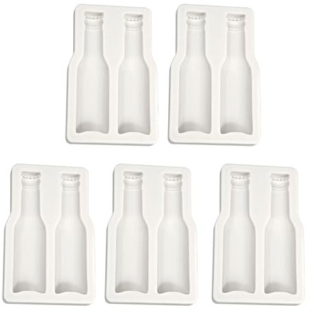 YUXITA Praktische Silikon-Bierflaschen-Formen, Bierflaschen-Formen für Schokolade, Fondant, Kuchendekoration und Backzubehör