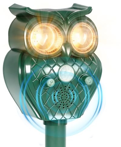 Répulsif solaire à ultrasons pour chats, martres, animaux, étanche, avec flash LED, efficace contre les chats, les chiens, les oiseaux, les rats, les martres