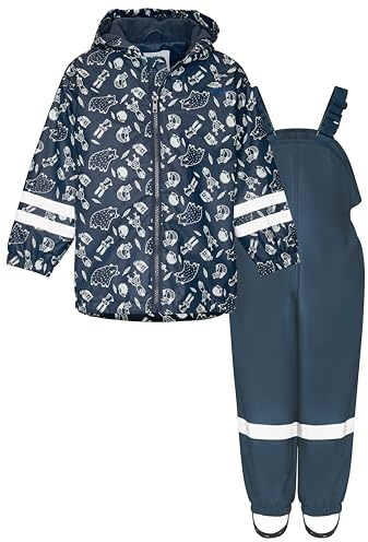 Playshoes Regen regnset, skogsdjur, 140 (2 pack) unisex barn och tonåringar, Skogsdjur, 140