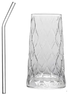 MKEMQXBEP 500ML Eiskaffeetasse aus amerikanischem Kaffee, geeignet for Whisky, Tee, Saft, Milch, Wasser, Trinkgeschirr(A 1pc)