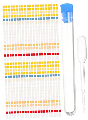 FONDOTIN Test D'eau Potable Pour Maison – 50 Bandes Avec Pipette Et Tube – Kit Multifonctionnel D'analyse De L'eau Domestique Pour Piscine Spa Jardin