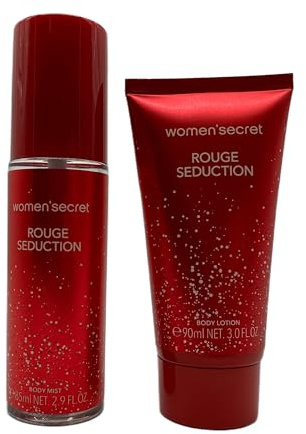 women'secret Rouge Seduction Geschenkset für Damen Body Mist 85ml + Body Lotion 90ml