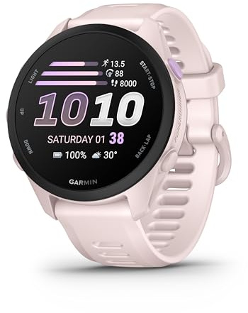 Garmin Forerunner 70 Löparklocka, AMOLED, 43mm, Exklusivt bara på Amazon, Ljusrosa