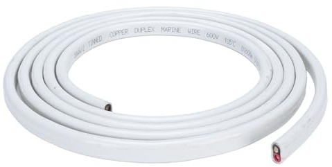 RiToEasysports Cavo Marino Calibro 8, Cavo Elettrico per Barche in PVC OFC 10 Piedi 2 Nuclei 600 V per Rimorchi e Barche, di Alimentazione Flessibile per Luci Pompe Stereo