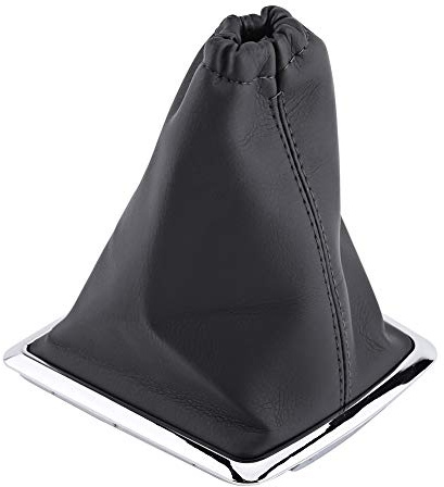 Schaltknauf for Schaltmanschette Car Stick Gaiter-Manschette PU-Leder Ersatz for Staubschutzhaube Kompatibel mit Ford Focus 2005-2012 Schalthebelüberzug aus Leder