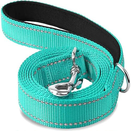 Nachtreflexion Abschleppseil for Hunde und Haustiere, 1,2/1,5/1,8 m, Schutzseil, Trainingsleine for Haustiere, Katzen, Hunde, Geschirr, Halsband, Leinengurt Hundeleine(Cyan,2.5x150cm)