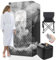 Sauna Portable 3L Sauna Exterieur, Sauna Portable Corps Complet, Spa Portable avec 1000W Vapozone Portable, Chaise Pliante, Télécommande, 180x80x80cm Grand Espace, Sauna Transpiration, Detox