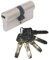 ABUS EC550 - Bombín cilíndrico de doble embrague (30 x 30 mm, incluye 5 llaves)