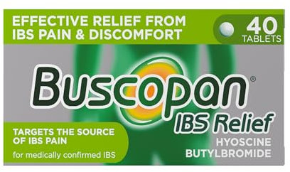 Buscopan, Targets the Source of Belly Pain, Cramps & Discomfort, Starts to work in 15 minutes, 40 Tablets, Relief from Stomach Pain, Cramps & Discomfort