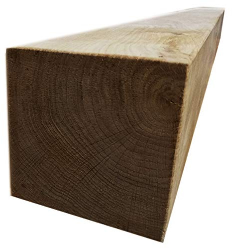 Celtic Timber Solid French Oak Air-Dried Beam Floating Shelf - Fireplace Mantle with Planed & Sanded Finish - Wood Mantle with Straight Edges for Home Decor - Contemporary 5''x5''x3 Ft Length