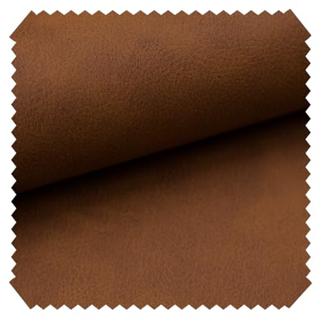 novely® KONSTANZ - Vintage-Antik PU-Kunstleder - Hochwertiger Möbelstoff - Robuster Polsterstoff - Lederimitat im Retro-Style - Pflegeleichte Meterware 1lfm | Farbe: 05 Cognac