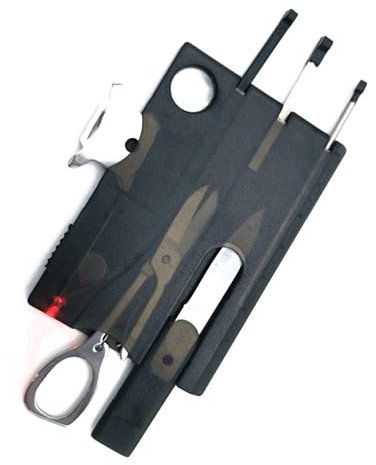 geo-frakt kreditkort, multiverktyg – ny med kniv och kompass-verktyg, geocaching, utomhus, överlevnad