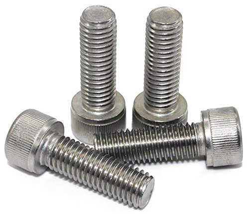 Zylinderschrauben mit Innensechskant M4 x 20mm 100 Stück, | DIN 912, Edelstahl A2 V2A, Zylinderkopfschrauben