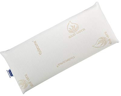 Todocama - Almohada viscoelástica, Antiácaros y Antibacterias. Núcleo Compacto. Doble Funda con Cremallera. Tejido Aloe Vera. Termorregulable adaptabilidad al Cuello. (70 cm)