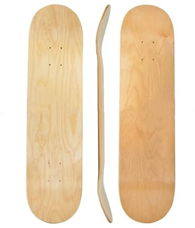 bimiti 2 Stück DIY Blank Skateboard Deck, 7-lagigem Ahorn-Deck konkaves Skateboard, für Kinder,Erwachsene, Mädchen, Jungen, Anfänger und Profis