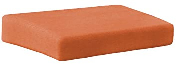 chilly pilley Gartenkissen für Polyrattan Möbel Gartenstuhlauflagen Hochlehner Sitzpolster Sitzkissen Gartenstuhl Waschbar Abnehmbar mit Reißverschluss (Sitz 80x80x10 orange)