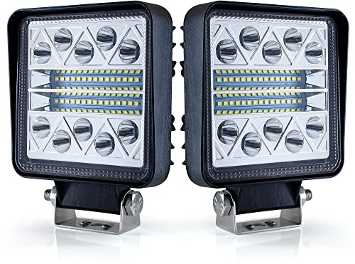 2Pcs onderdrukte werklamp Tractor 102W 12 volt led Spotlight auto 15000LM geleid achteruitrijlicht, voor graafmachine, trekker, tractor, vorkheftruck, ATV, vrachtwagen, offroad (4x4)