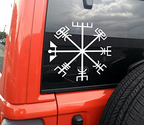 myrockshirt Kompass Wikinger 30 cm Aufkleber Compass Viking Sticker