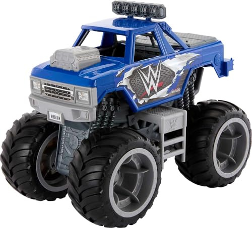 Mattel WWE Actionfigur Fahrzeug WWE Wrekkin’ Slam Crusher Monstertruck mit 8 wegbrechenden Teilen HPG36