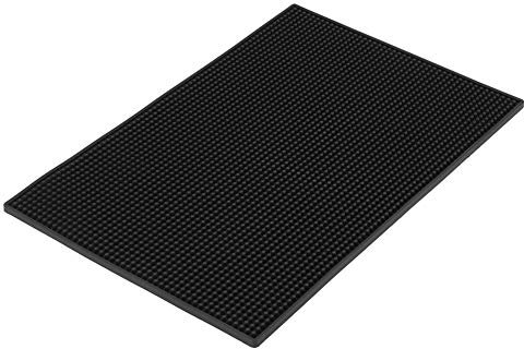 tapis de comptoir 1 pc Doux Noir Couleur PVC Bar Tapis Étanche Coaster Cuisine Outil café bar tapis pour comptoir(cylindre)