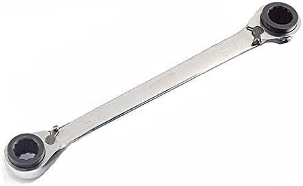 Llave de anillo, Llaves de trinquete 4-19 mm 4 en 1 Llave combinada Llave de anillo doble Llave plana métrica de doble extremo Herramientas de reparación for reparación Uso de bicicleta de automóvil (