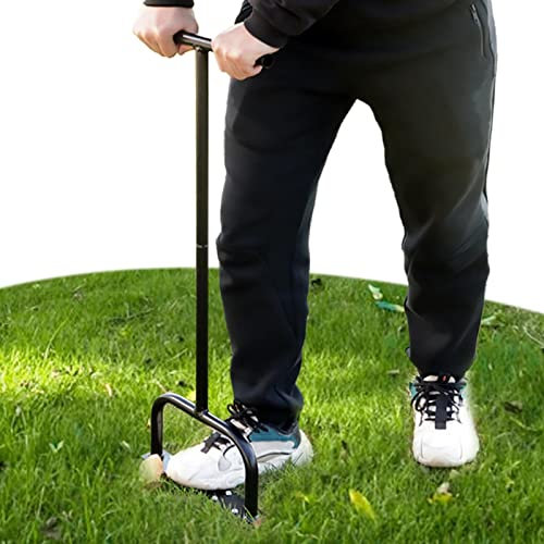 JPSDOWS césped Manual | Herramienta portátil para aflojar el Suelo para Suelos compactados y jardín césped, núcleo césped Resistente