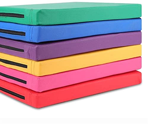 Gymnastikmatte, hochelastische PU-Gymnastik-Trainingsmatte, faltbare Unterlage mit Griff, für Zuhause, Fitnessstudio, Fitnessmatte, 180 x 80 cm