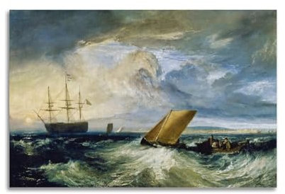 JSWLQ J.M.W.Turner(Sheerness As Seen from The Nore) Artists Poster Picture Print Canvas Wall Paint Arts Decor Modern Home Artworks Gift Idea 12x18inch(30x45cm)