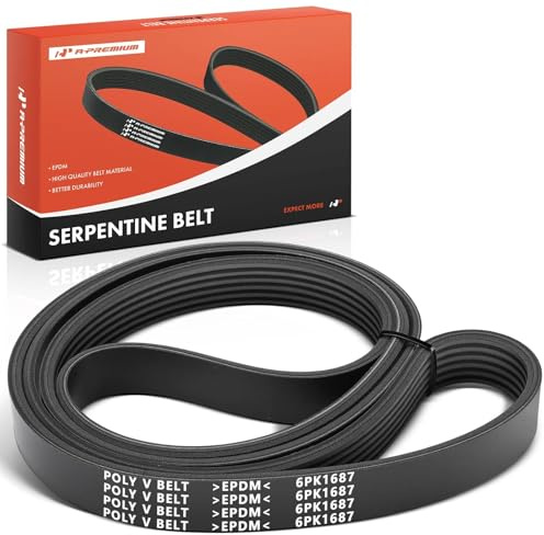 A-Premium 66.38 In Engine Serpentine Drive Belt Compatible with Jeep Grand Cherokee 2016-2022, Grand Cherokee L 2021-2022, Grand Cherokee WK 2022 & Dodge Durango 2016-2024, 3.6L