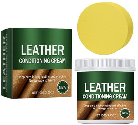 Lederpflegecreme – Lederpflege, 100 g, Lederpolitur für Möbel, Auto-Lederpflege, Lederpflege, mit , Lederschuhe, Polierreiniger für Sofa, Autositz, Tasche