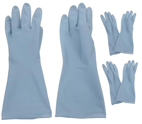 Levemolo 3paare Spülhandschuhe Für Küche Wiederverwendbar Für Schüsseln Töpfe Und Pfannen Reinigungshandschuhe Wäschehandschuhe