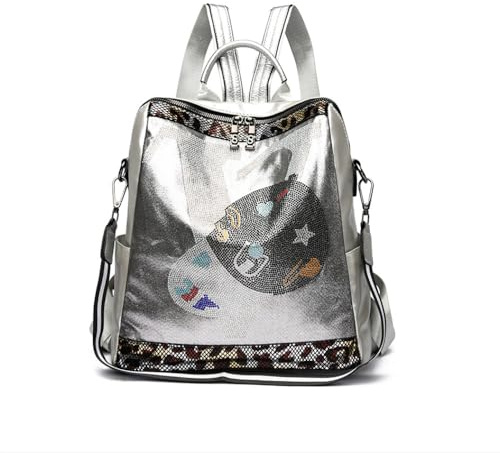 XINYASEE Frauen Rucksack, weiches Leder Mode Reisetasche, große Kapazität Rucksack, lässigen Stil, geeignet für die Schule, Einkaufen und Ausgehen.