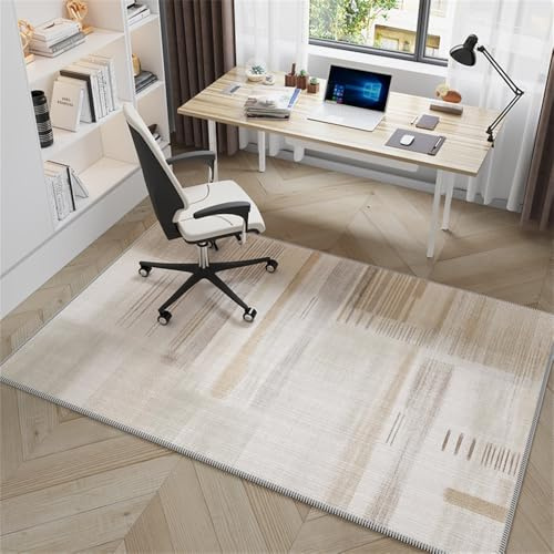 Odot Alfombra Antideslizante para Silla de Escritorio, Alfombra Protectora Suelo Silla Ruedas, Tapete de Protección de Oficina, para Parqué y Suelos Duros (Moderno,100 * 160cm)