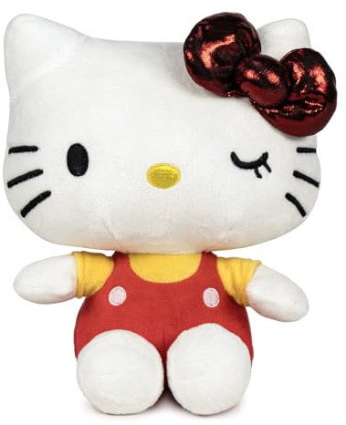Hello Kitty My Bestie Forever Plush, 22cm Red Soft Toy, Cute Hello Kitty Character in Red Outfit, Official Licensed Merchandise, for Fans and Collectors, Suitable for Ages 4+