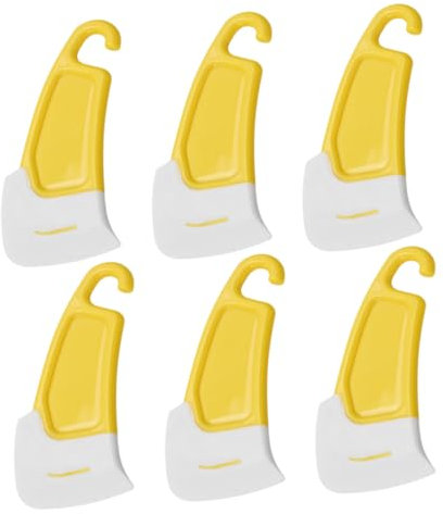 Warmhm Lot De 6 Grattoirs Silicone Multifonctions Pour Poêles Et Casseroles, Raclettes Résistantes Haute Température, Nettoyeurs Pratiques Cuisine Antiadhésive, Usage Quotidien Et Nettoyage Facile