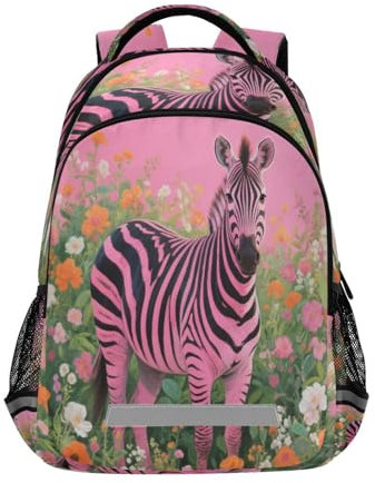 EtherSpher Kinderrucksack mit Wasserflaschentasche und Brustgurt, Tasche für Kinder, Rosa
