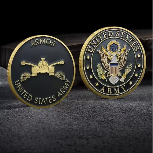 MINHBDER Monedas Conmemorativas del Ejército De Los Estados Unidos, Chapadas En Oro Y Plata, Colección De Monedas De Recuerdo De Las Fuerzas Armadas Militares. Regalos.