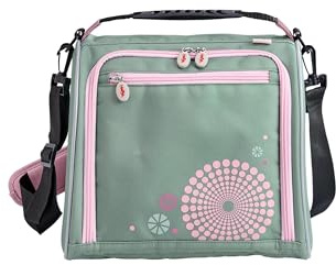 HABA Kinder Trolleytasche für Kinder 4+ Jahre Handgepäck Reise Umhängetasche passend für Schranktrolleys leicht kompakt 13L mit Klettverschluss Reflexdetails 2-Wege-Reißverschluss Farbe Salbei