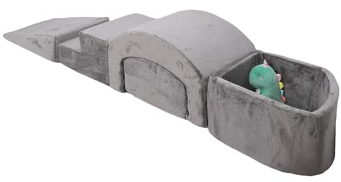 Aramox Equipo de Juego para Niños Pequeños con Escaleras y Piscina de Bolas – Componentes Versátiles para Juego Creativo – Ideal para áreas de Jardín de Infantes – Varios Tamaños Disponibles