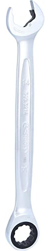 KS Tools 503.5214 Llave combinada de carraca DUO GEARplus con función de carraca en la llave fija 14mm