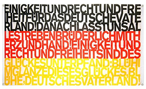 Flaggenfritze® Balkonflagge Fanflagge Deutschland Nationalhymne